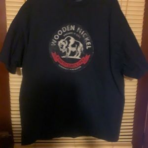 Wooden nickel graphic T-shirt bar New Mexico Dive bar shirt club